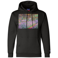 The Artists Garden At Giverny 1900 Claude Monet Poster Aesthetic Champion Hoodie | Artistshot