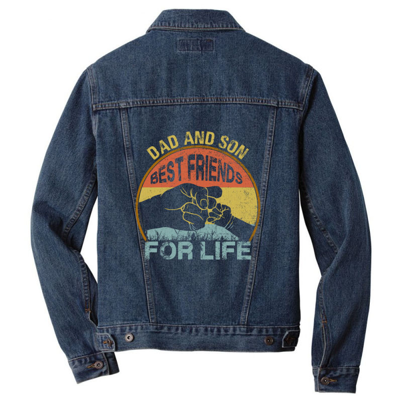 Father And Son  Best Friens For Life Matching Men Denim Jacket | Artistshot