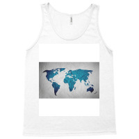 Map Of The World Poster Girl Tank Top | Artistshot