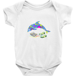 accountant dolphin design   accounting gifts Baby Bodysuit | Artistshot