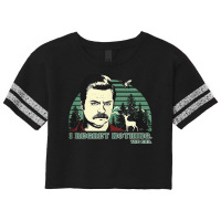 Parks And Recreation Ron Swanson I Regret Nothing T Shirt Scorecard Crop Tee | Artistshot