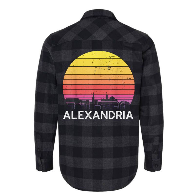 Retro Virginia Alexandria Skyline Vintage Urban Buildings T Shirt Flannel Shirt by veroniquetour3tz | Artistshot