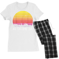 Retro Virginia Alexandria Skyline Vintage Urban Buildings T Shirt Women's Pajamas Set | Artistshot