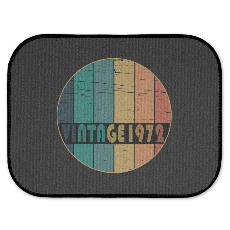 Hot Trend Vintage 1972 Birthday Rear Car Mat | Artistshot