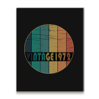 Hot Trend Vintage 1972 Birthday Metal Print Vertical | Artistshot