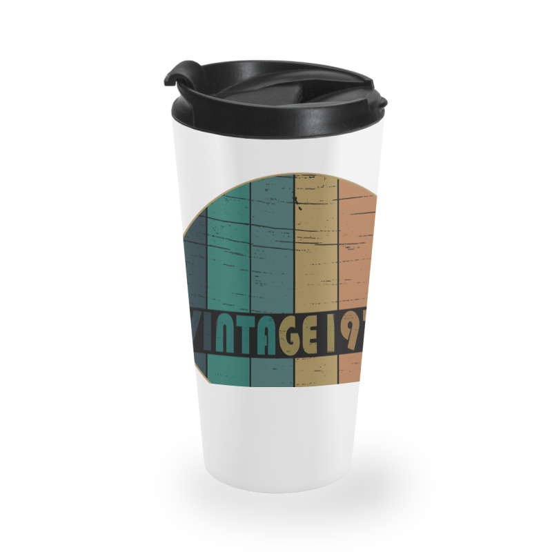 Hot Trend Vintage 1972 Birthday Travel Mug | Artistshot