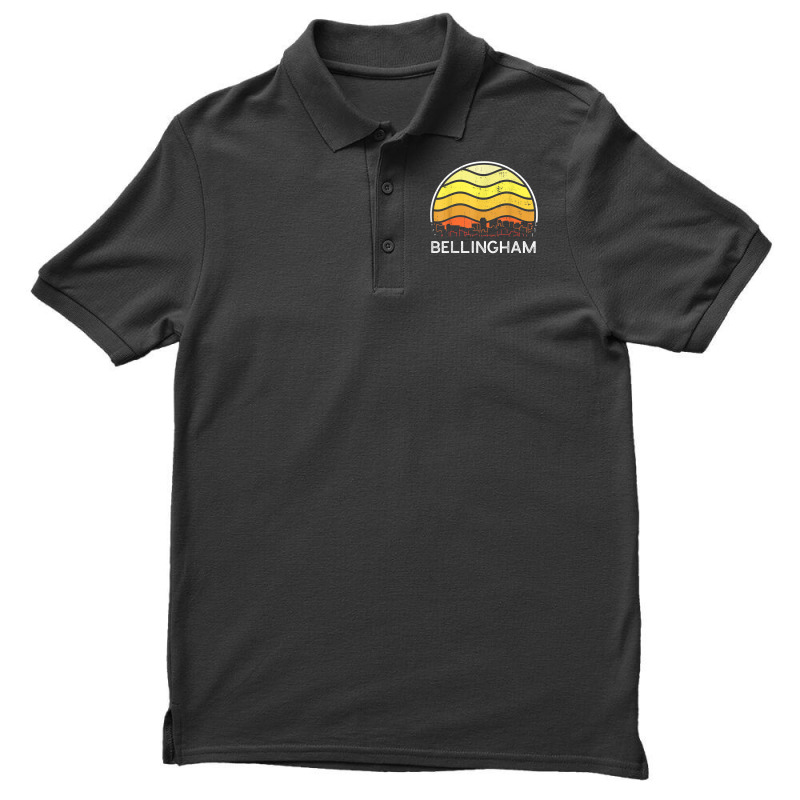 Retro Washington Bellingham Visitors Skyline Vintage Urban T Shirt Men's Polo Shirt | Artistshot