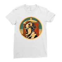 Retro Japanese Samurai Warrior Grunge Vintage Gift T Shirt Ladies Fitted T-shirt | Artistshot