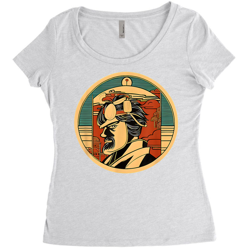 Retro Japanese Samurai Warrior Grunge Vintage Gift T Shirt Women's Triblend Scoop T-shirt by cordellwerw56r | Artistshot