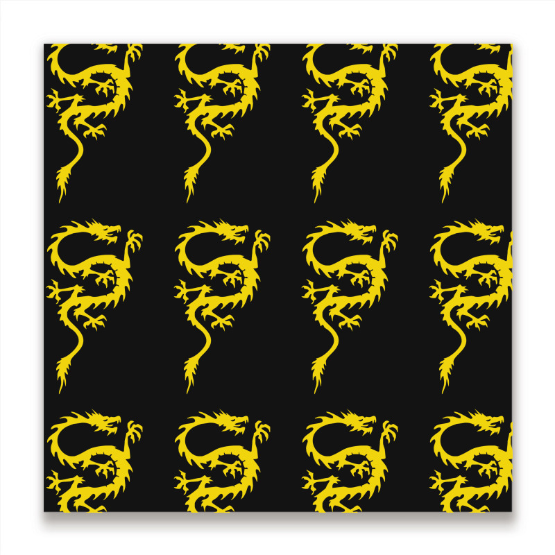 Chinese Dragon Cool Oriental Asian Kung Fu Metal Print Square | Artistshot