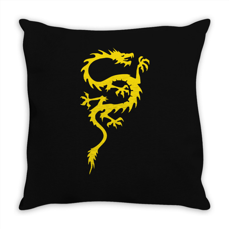 Chinese Dragon Cool Oriental Asian Kung Fu Throw Pillow | Artistshot