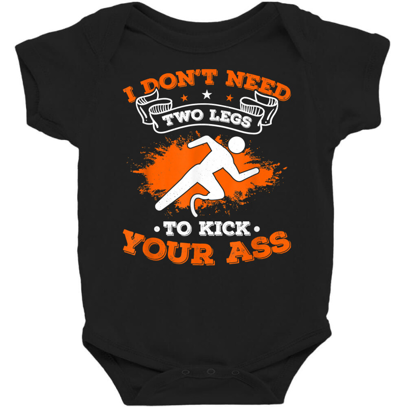 Prosthetic Leg Amputee Amoutation T Shirt Baby Bodysuit by l71e1leis | Artistshot