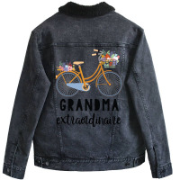 Grandma Extraordinaire Gift For Grandmother Unisex Sherpa-lined Denim Jacket | Artistshot