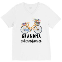 Grandma Extraordinaire Gift For Grandmother V-neck Tee | Artistshot