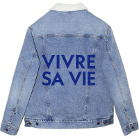 Limited Edition Vivre Sa Vie Unisex Sherpa-lined Denim Jacket | Artistshot