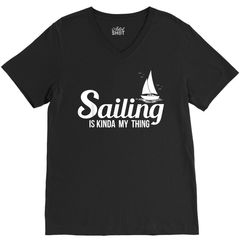 Sailing Ship Captain Sailing Boat Gift Compass Sailing Sailor T Shirt V-neck Tee | Artistshot