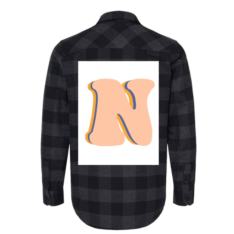 The Letter N Poster Girl Flannel Shirt | Artistshot