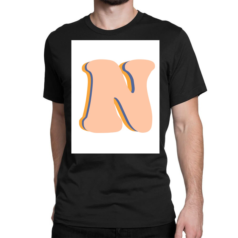 The Letter N Poster Girl Classic T-shirt | Artistshot