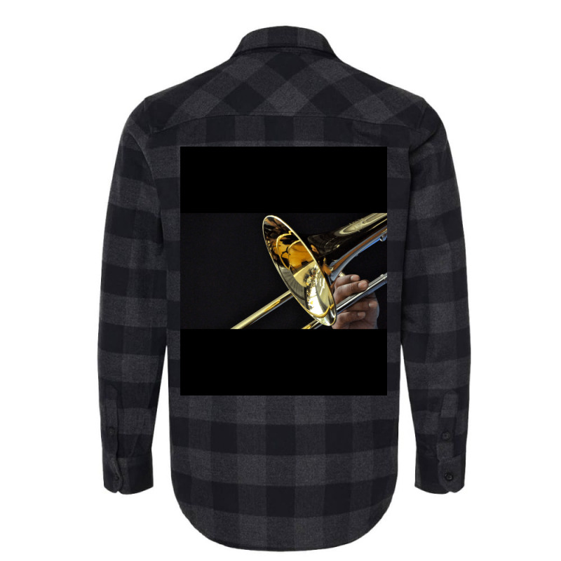 Trombone Poster 70s Flannel Shirt | Artistshot