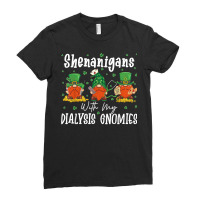 Shenanigans With My Dialysis Gnomies Shamrock Patrick's Day T Shirt Ladies Fitted T-shirt | Artistshot