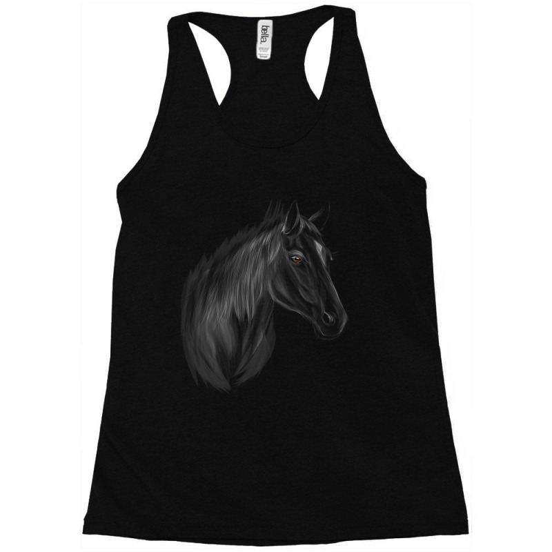 Hot Trend Horse Horses Black Stallion Racerback Tank by Estrada Link | Artistshot