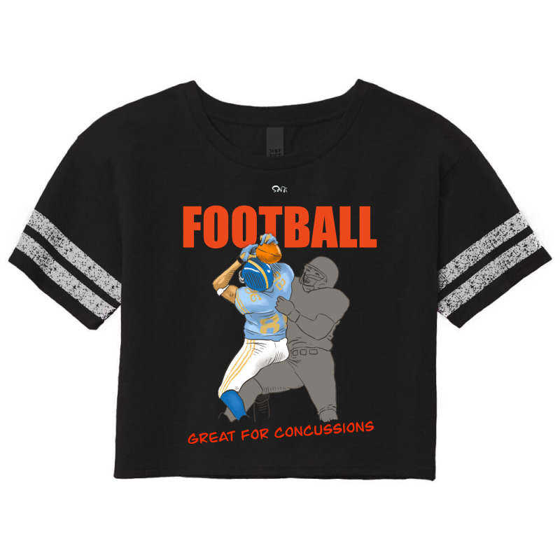 Hot Trend Football Gives You Concussions. Scorecard Crop Tee by Jerhogen528 | Artistshot