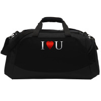 I Love U Heart Active Duffel | Artistshot