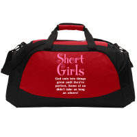 Short Girls God Only Lets Things Grow Up Active Duffel | Artistshot