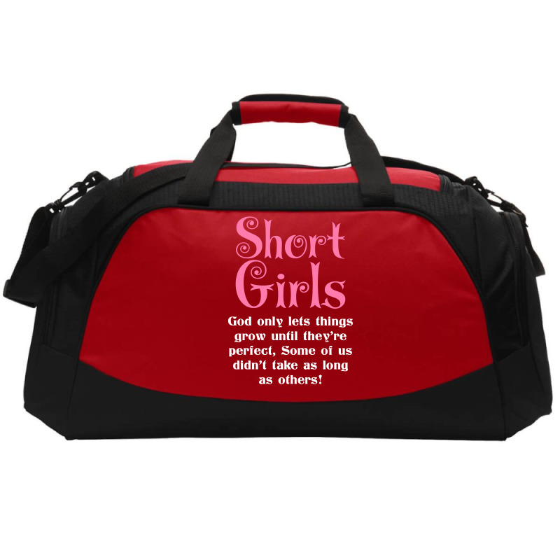 Short Girls God Only Lets Things Grow Up Active Duffel | Artistshot