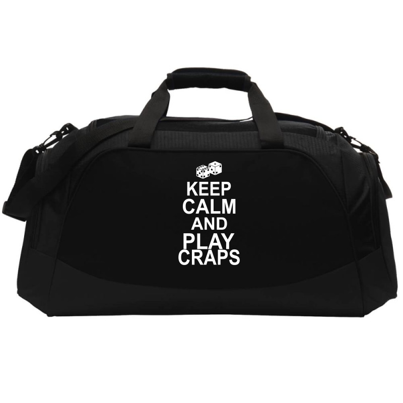 Keep Calm And Play Craps Active Duffel | Artistshot