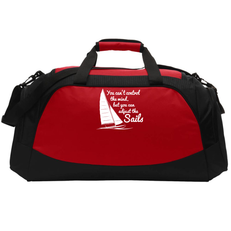 You Can't Control Wind But Adjust The Sails Active Duffel | Artistshot