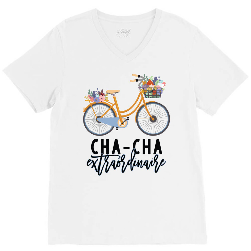 Cha-cha Extraordinaire Gift For Grandmother V-Neck Tee by CueTrendyFinds | Artistshot