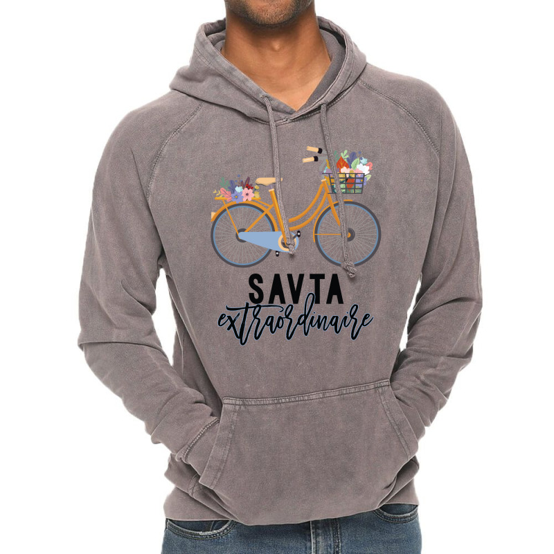 Savta Extraordinaire Gift For Grandmother Vintage Hoodie by CueTrendyFinds | Artistshot