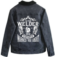 Limited Edition Weld Metal Worker Gift Welder Welding-k6ams Unisex Sherpa-lined Denim Jacket | Artistshot