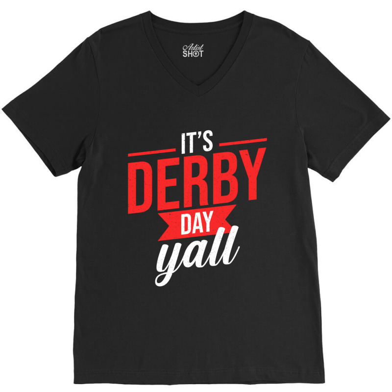 Limited Edition Horse Racing Retro It's Derby Day Yall Ky Derby Horse V-neck Tee | Artistshot