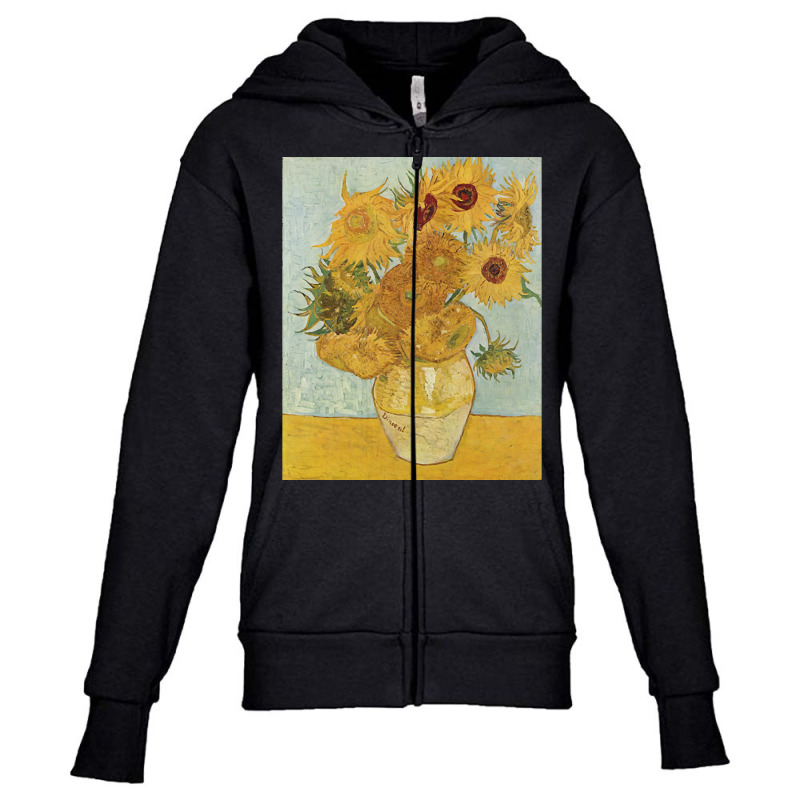 Limited Edition Van Gogh - Sunflowers Youth Zipper Hoodie by Jerhogen528 | Artistshot