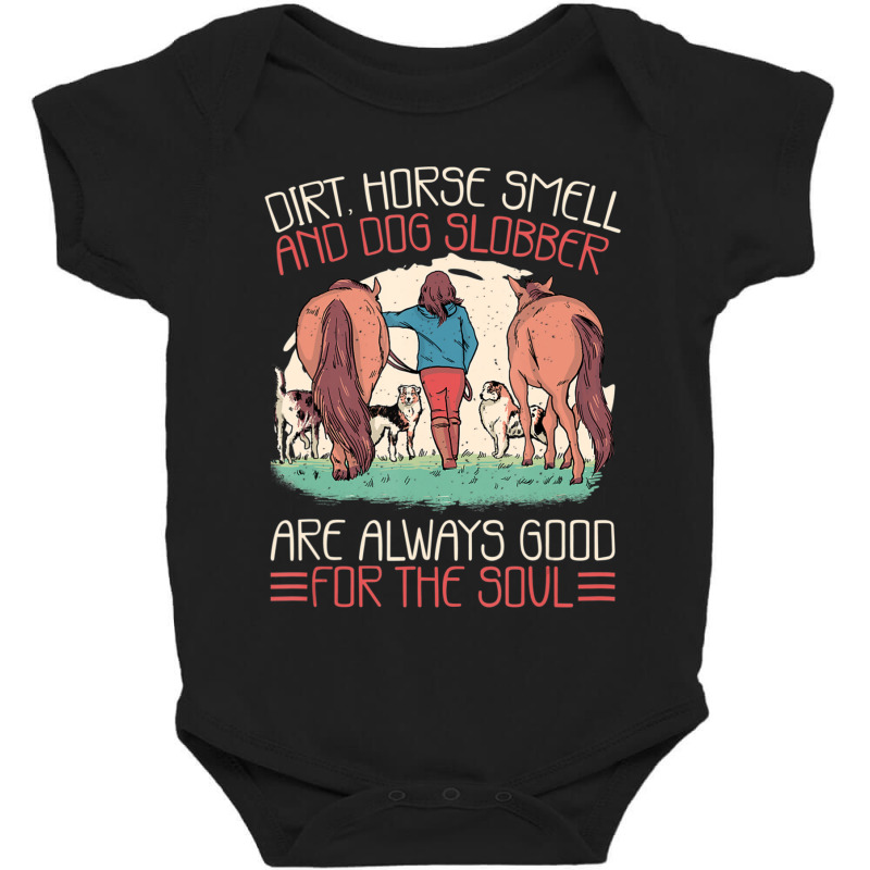 Hot Trend Horse Smell And Dog Slobber, Horses And Dogs Lover Baby Bodysuit by Bostic Walling | Artistshot