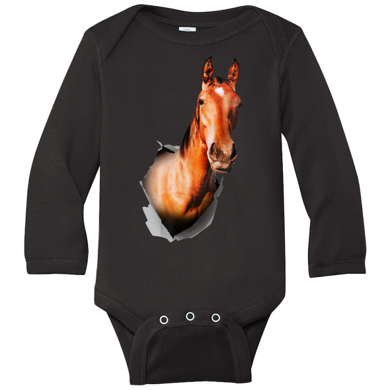 Hot Trend Horse T Horse Lover Farm Animal Long Sleeve Baby Bodysuit | Artistshot