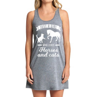 Limited Edition Just A Girl Who Loves Horses And Cats Horses Tank Dress | Artistshot