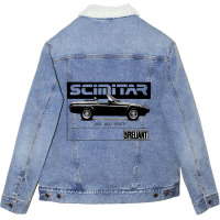 Reliant Scimitar Ss1   Advert Unisex Sherpa-lined Denim Jacket | Artistshot