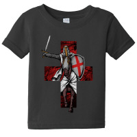 Limited Edition Knight Templar And Horse Crusade Baby Tee | Artistshot