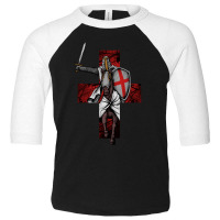 Limited Edition Knight Templar And Horse Crusade Toddler 3/4 Sleeve Tee | Artistshot