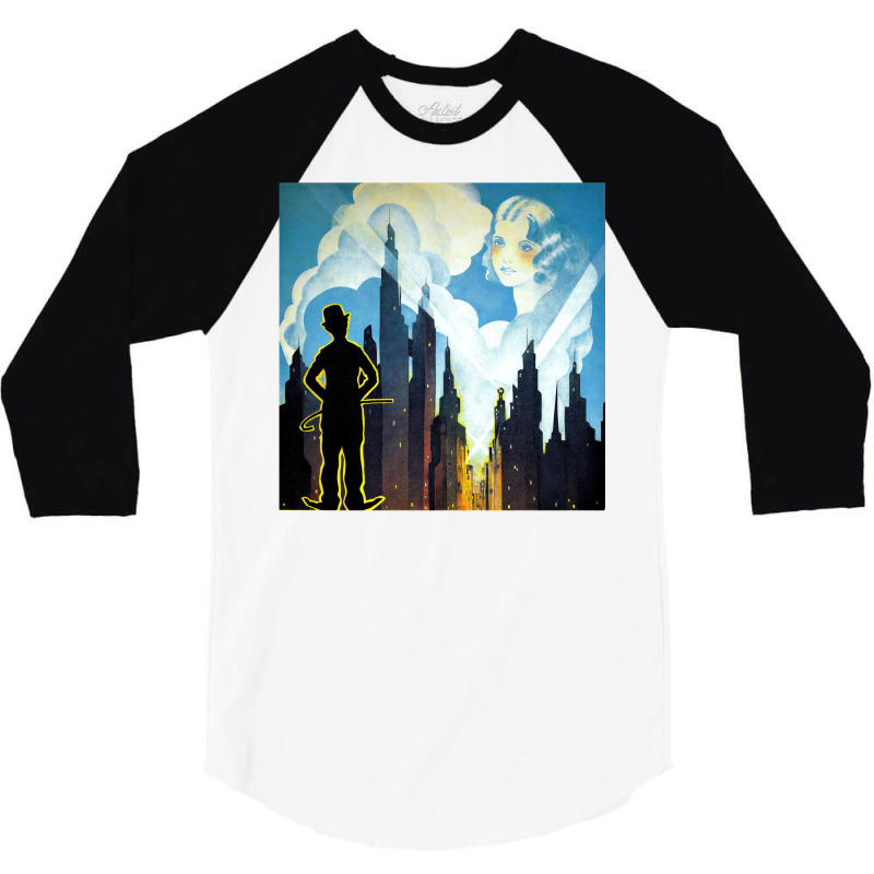 Charlie Chaplin, City Lights, 1931 Theatrical Release Poster Excerpt C 3/4 Sleeve Shirt by slomarajwan6 | Artistshot