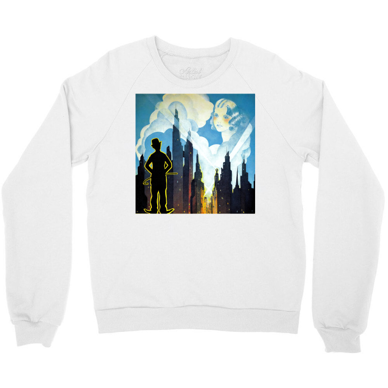 Charlie Chaplin, City Lights, 1931 Theatrical Release Poster Excerpt C Crewneck Sweatshirt by slomarajwan6 | Artistshot