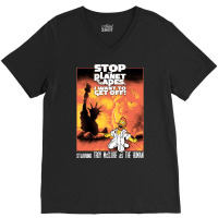 Stop The Planet... The Musical Classic Stars 70s V-neck Tee | Artistshot