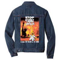 Stop The Planet... The Musical Classic Stars 70s Men Denim Jacket | Artistshot