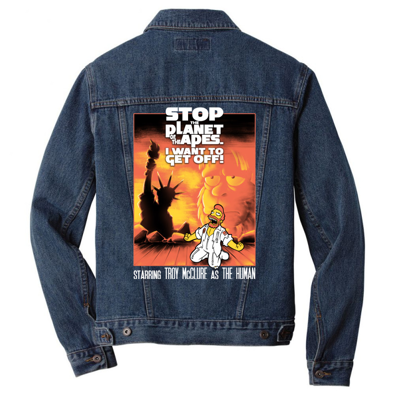 Stop The Planet... The Musical Classic Stars 70s Men Denim Jacket | Artistshot