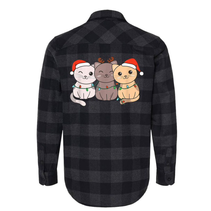 Cat Christmas Animals Cute Cats Flannel Shirt | Artistshot