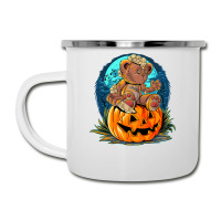 Killer Teddy Bear Lazy Halloween Pumpkin Scary Monster Camper Cup | Artistshot