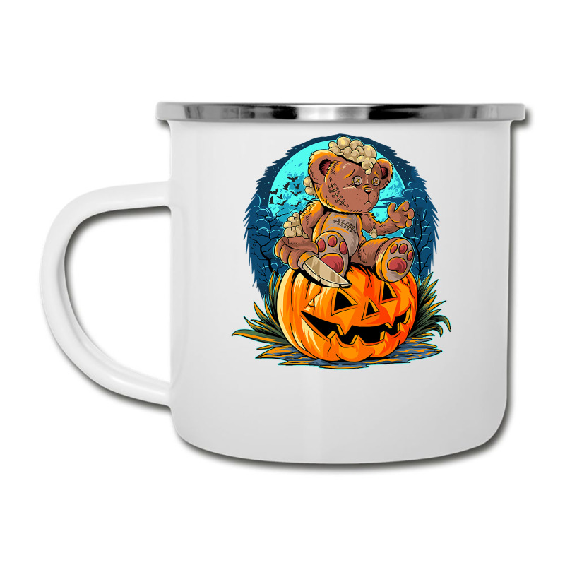 Killer Teddy Bear Lazy Halloween Pumpkin Scary Monster Camper Cup | Artistshot